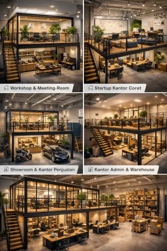 Mezzanine Ruang Kantor di Salemba Raya
